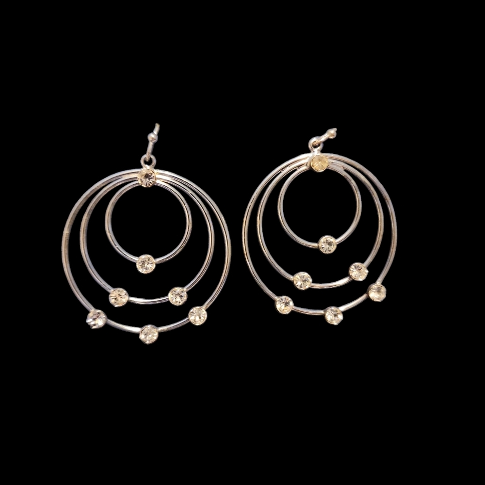 Avon Multi Circle Hoop Pierced Earrings (Silverstone)